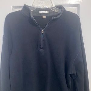 Peter Millar 1/4 zip sweatshirt Black Large